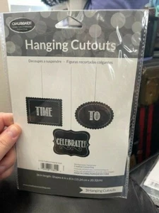 Chalkboard hanging cutouts 3ct Birthday Party Hanging Decoration Party Supply - Picture 1 of 2
