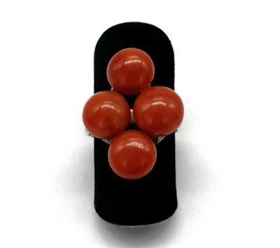 333/- 8kt Gold Ring, Karneol, Cabochon, Gr. 49, Damen, Vintage, guter Zustand. - Bild 1 von 3