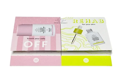 DRUNK ELEPHANT  TLC Sukari Babyfacial + Virgin Marula Lux Face Oil Samples NEW - Image 1 of 3