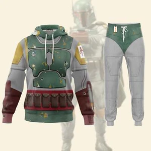 Star Wars Boba Fett Costume Hoodie Sweatshirt Sweatpants SWHS05 - Picture 1 of 9