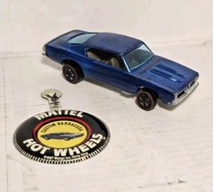 1967 Hot Wheels Redlines Custom Barracuda Blue, Gray Interior USA, vg Cond, RARE - Bild 1 von 9