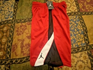 New NIKE Air Jordan Basketball SHORTS Boys Size L (12-13Yrs) *Red - Picture 1 of 3