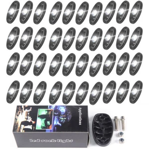 White 40Pods LED Rock Lights For Jeep Offroad Boat Truck UTV ATV Underbody NEW# - Bild 1 von 8