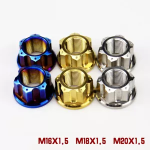 For Maverick electric car Rear Axle Motor Nut M16 M18 M20 Titanium Alloy TC4 Nut - Picture 1 of 11