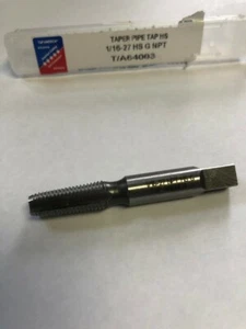 1/16-27 NPT GRIFO TUBO ACERO ALTA VELOCIDAD HECHO EN EE. UU. - Imagen 1 de 2