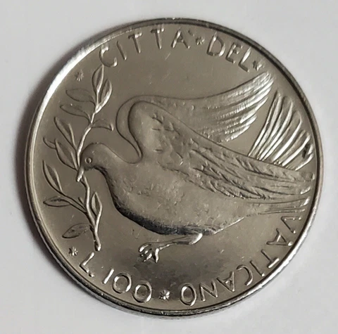 1977 Vatican City Paul VI 100 Lire Coin Cover