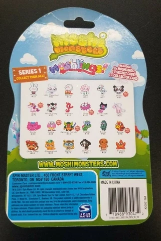 Moshi Monsters Moshlings! Series 1 3 Pack Variety of Styles Sealed unopened Cover