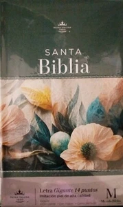 Biblia con cierre letra gigante manuel 14 puntos floral - RV60 con indice - Imagen 1 de 1