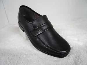 Herren Business-Lederschuhe, Mocassins-Slipper, schwarz Gr. 42 neu OVP - Bild 1 von 6