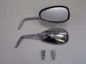 COPPIA SPECCHIETTI RETROVISORI CROMATI E431 APRILIA Scarabeo Light 300 2009 > - Foto 1 di 1