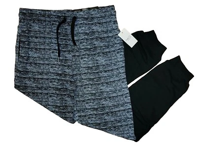 Joggers clásicos de carbono para hombre gris jaspeado y negro, talla pequeña Foto 1 de 3