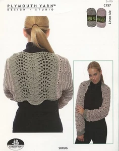 Plymouth Knitting Pattern C157 Linen Isle Shrug - Women - One Size - Picture 1 of 2