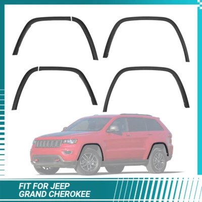 6 PCS Wheel Arch Fender Flare Molding Trim Set For 2017-2022 Jeep Grand Cherokee - Image 1 of 4