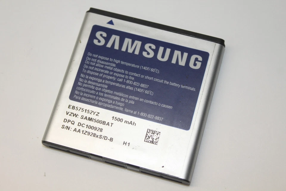 Batería de iones de litio de repuesto genuina Samsung EB575152YZ 1500mAh para Fascinate i500 Foto 1 de 1