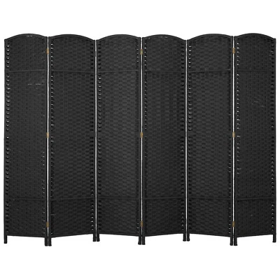 Room Divider 4/6/8/ Panels 5.57 FT Tall Privacy Screen Waterproof Wood Frame - Image 1 of 4