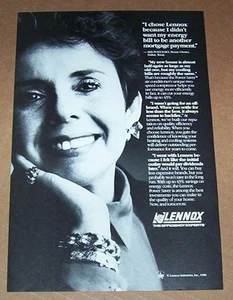 Página de anuncio impreso 1986 - Lennox calefacción refrigeración PODOLSKY Dallas Texas publicidad - Imagen 1 de 1