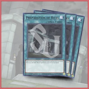 YuGiOh PREPARATION OF RITES x3 | WISU▪️ POWERFUL RARE CARD ▪️ 1ST EDITION 💎 - Picture 1 of 2