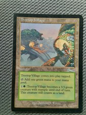 Mtg urza's legacy treetop village magic the gathering card