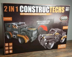 2 in 1 Constructechs DIY ferngesteuerte Fahrzeuge bauen Sport SUV oder Jeep 509 Teile - Bild 1 von 3