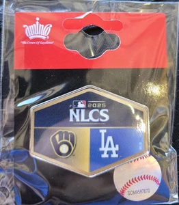2025 NLCS Dodgers Vs Brewers Collectors Game Day Pin New In Package - Picture 1 of 1