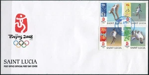 Saint Lucia 2008. Games of the XXIX Olympiad - Beijing 2008 (Mint) FDC - Picture 1 of 1
