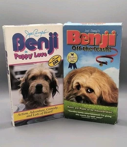 Benji "Call Home", "Puppy Love" And "Off The Leash" VHS 3 Movies - Picture 1 of 6