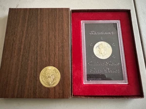 1972 S Eisenhower  SILVER Dollar Proof Coin US Mint Brown Box OGP- B.U🔥 NICE! - Picture 1 of 6