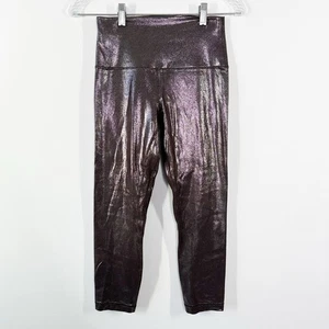 Lululemon ALIGN 23" Metallic Leggings Size 6 in Radiate Foil Print French Press - Picture 1 of 6