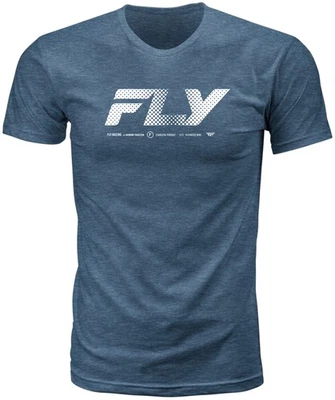 Fly Racing Worldwide Mens Short Sleeve T-Shirt Blue - Image 1 of 2