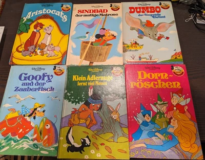 Vintage 1970s GERMAN Disney Hardcover Books Mickey's Book Club Lot of 7 - Image 1 of 4