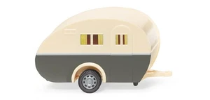 Wiking WK005401 HO Gauge Caravan Ivory/Quartz Grey 1950-62 BNIP - Picture 1 of 1