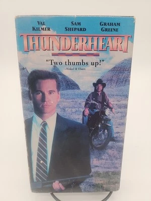 Thunderheart (VHS) 1992 Val Kilmer, Sam Shepard 90s Movie  - Image 1 of 4
