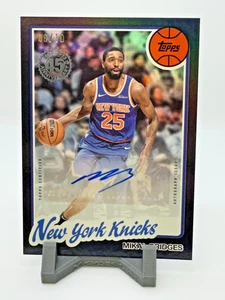 2025 Topps Mikal Bridges Auto New York Knicks Black 06/10 - Bild 1 von 3