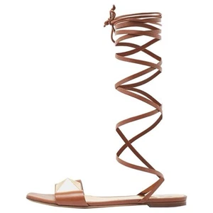 Sandalias Gladiador Valentino Garavani One Stud Cuero Envolvente Mujer’s Talla 39 US9 - Imagen 1 de 12