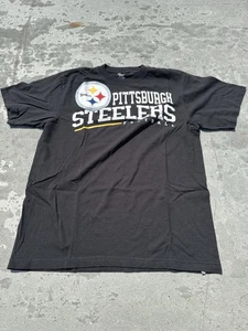 Reebok Pittsburgh Steelers Football Men's short Sleeve L large T shirt Black - Picture 1 of 4