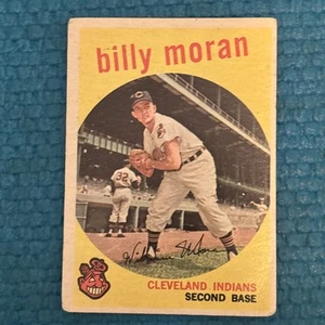 1959 Topps - #196 Billy Moran Cleveland Indians MLB - Picture 1 of 10