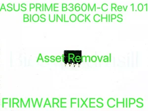 ASUS PRIME B360M-C Rev 1.01, NO PASSWORD FIRMWARE BIOS CHIP LATEST VERSION - Afbeelding 1 van 1