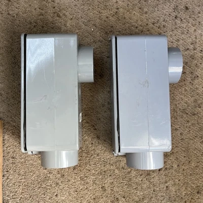 Carlon 2in. Sch. 40 and 80 Electrical PVC Type-LB Conduit Body (E986J-4-HD) (2PK - Image 1 of 4