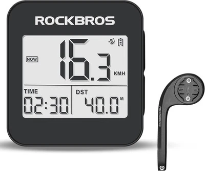 ROCKBROS GPS Bike Computer with Mount,Bicycle Odometer Waterproof&600mAH Battery - Image 1 of 4