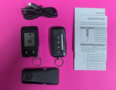 Kit de controle remoto Auto Start AS-RFD7506 LCD bidirecional 1 milha 7756V 7756P 7756X - Imagem 1 de 4