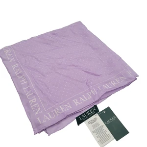 NUEVO CON ETIQUETAS LAUREN Ralph Lauren Núcleo Punto Cuadrado Bufanda Seda Cuadrada 22" X 22" $48 - Imagen 1 de 7