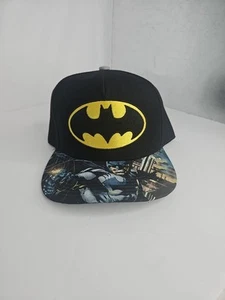 Batman Snapback Hat Multicolor One Size Embroidered Adjustable DC Comics - Picture 1 of 5