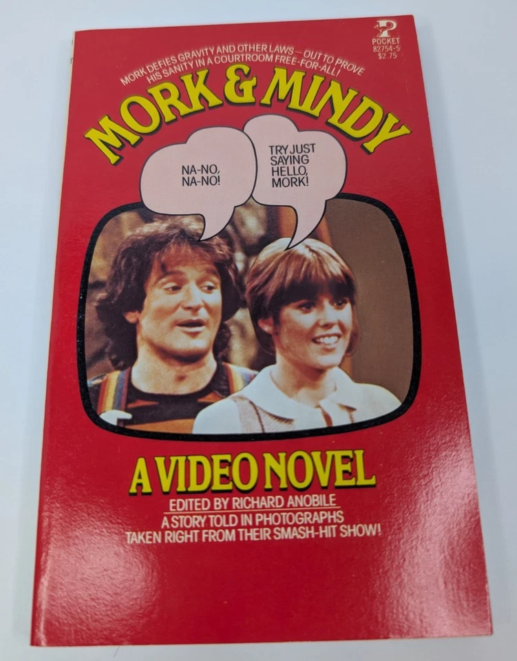 Mork & Mindy A Video Novel Vintage Paperback Book Classic TV Photos (1979) - Image 1 of 4