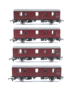 LIMA 'OO' GAUGE 305357 RAKE OF 4 BR MAROON CCT VAN #M94292 COACHES - Picture 1 of 10