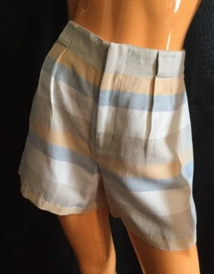 Club Monaco Womans Cotton Linen Indya Shorts Bottoms Size 4 and 6  - Image 1 of 3