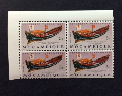 BroadviewStamps Mozambique #462 UL margin block.  MNH F-VF. - Изображение 1 из 2
