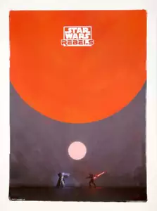 Robin Har - Póster Impreso de Star Wars Rebels Mundo Artista Cuello de Botella - Imagen 1 de 4