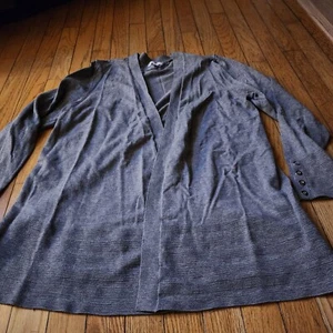 Charter Club Women's Gray Open Cardigan Sweater Size Large  - Picture 1 of 7
