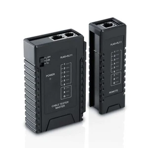 CSL Netzwerk-Kabeltester für RJ45-/ RJ11-Kabel Testgerät Netzwerk- oder ISDN - Bild 1 von 7