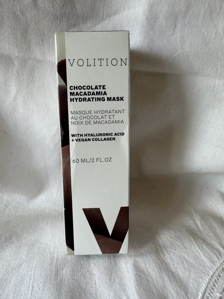 Volition Chocolate Macadamia Hydrating Mask - Hyaluronic Acid & Collagen - 2 Oz